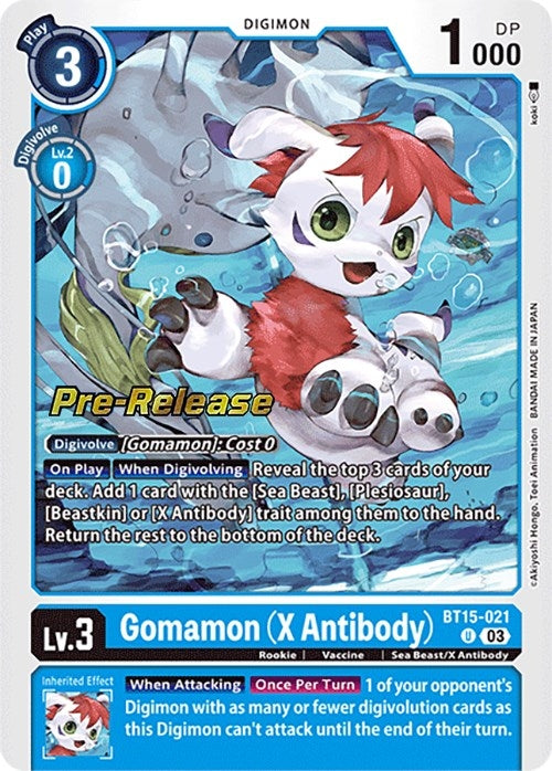 Image for Gomamon (X Antibody) [Exceed Apocalypse Pre-Release Cards]
