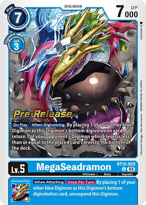Image for MegaSeadramon [Exceed Apocalypse Pre-Release Cards]