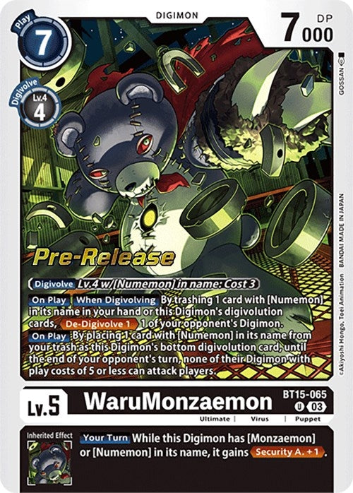 Image for WaruMonzaemon [Exceed Apocalypse Pre-Release Cards]
