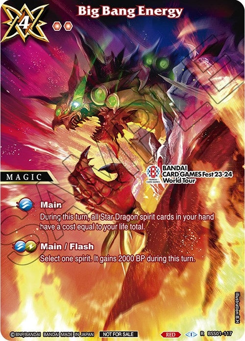 Big Bang Energy BANDAI CARD GAMES Fest 23 24 World Tour (BSS01-117) [LEP]