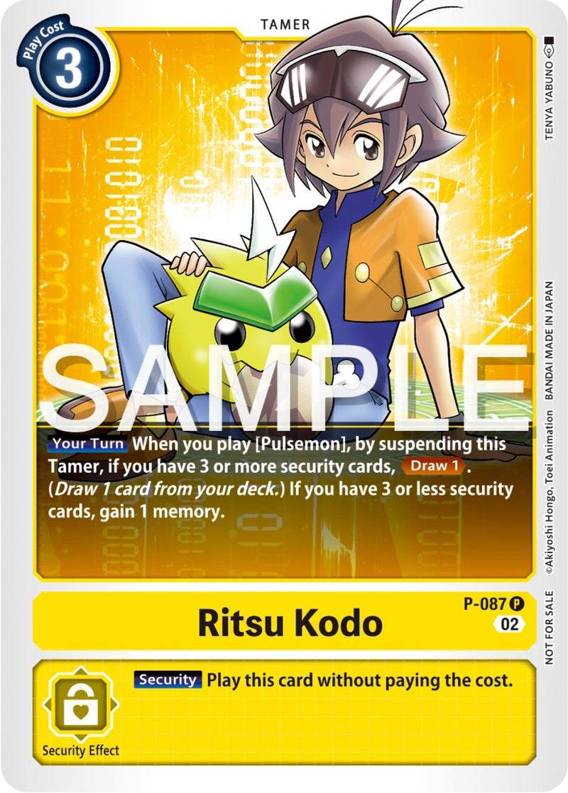 Image for Ritsu Kodo - P-087 (Exceed Apocalypse Pre-Release) [Digimon Promotion Cards]