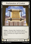 Image for Proclamation of Combat - JDG025 [Flesh and Blood: Promo Cards]