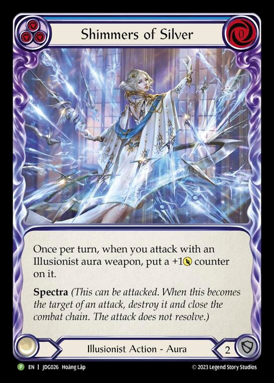Image for Shimmers of Silver - JDG026 [Flesh and Blood: Promo Cards]