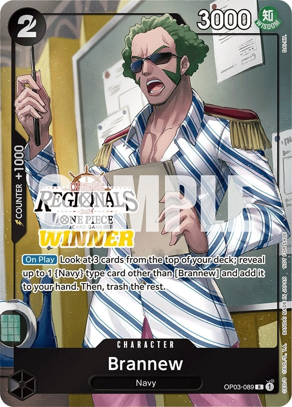 Brannew Offline Regional 2024 Winner (OP03-089) [OP-PR]