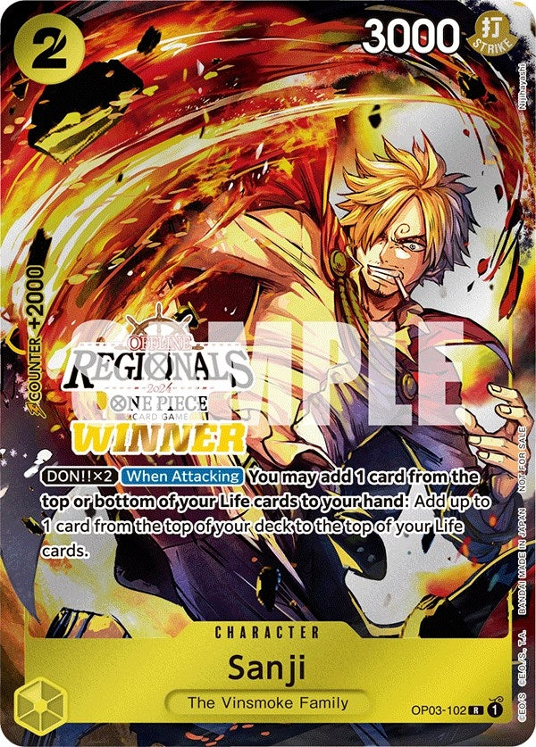 Sanji Offline Regional 2024 Winner (OP03-102) [OP-PR]