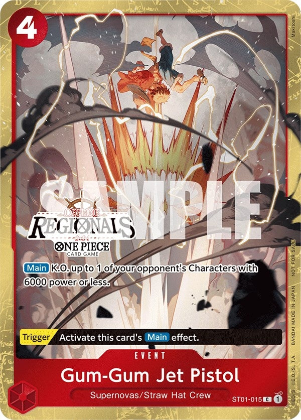 Gum Gum Jet Pistol Offline Regional 2024 Participant (ST01-015) [OP-PR]