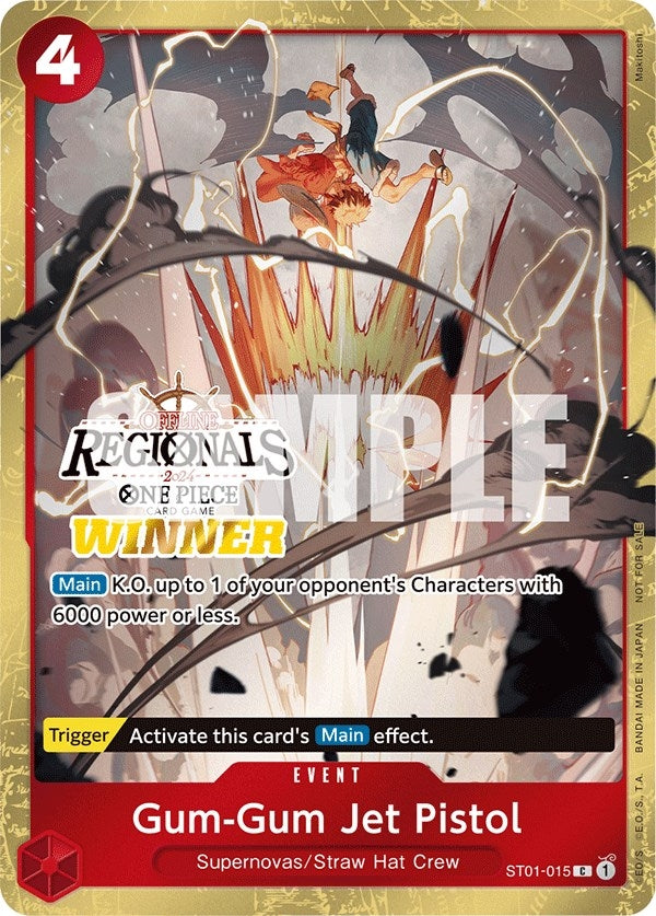 Gum Gum Jet Pistol Offline Regional 2024 Winner (ST01-015) [OP-PR]