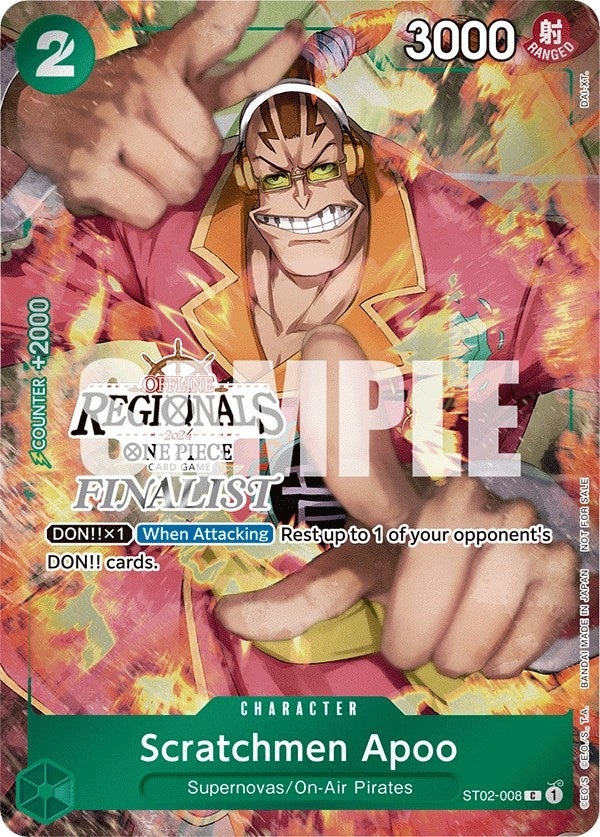 Scratchmen Apoo Offline Regional 2024 Finalist (ST02-008) [OP-PR]