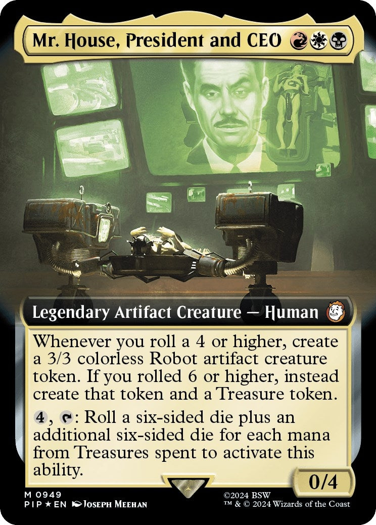 Mr House President and CEO Extended Art Surge Foil (949) [PIP]