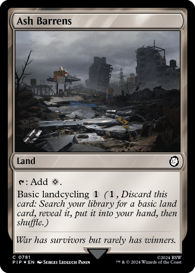 Ash Barrens Surge Foil (781) [PIP]