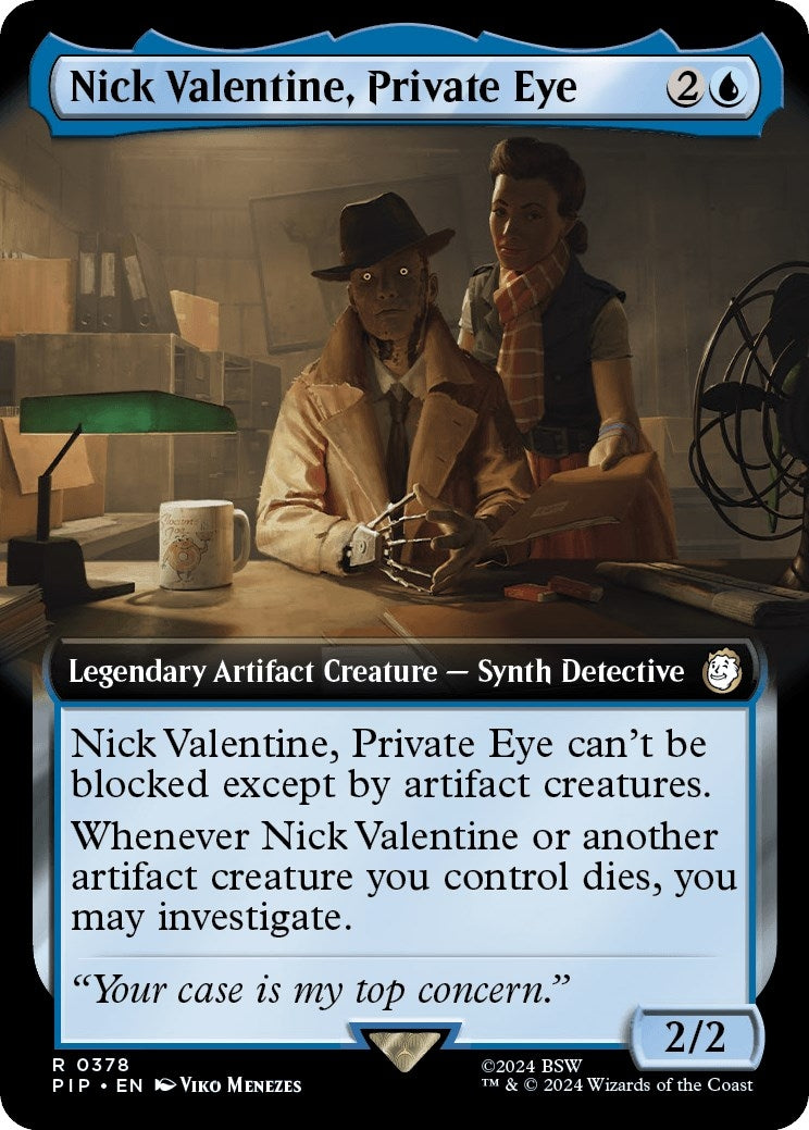 Nick Valentine Private Eye Extended Art (378) [PIP]