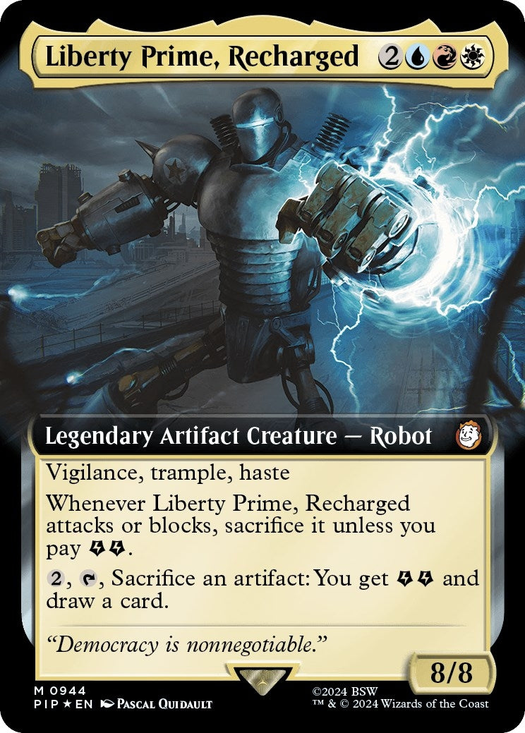 Liberty Prime Recharged Extended Art Surge Foil (944) [PIP]