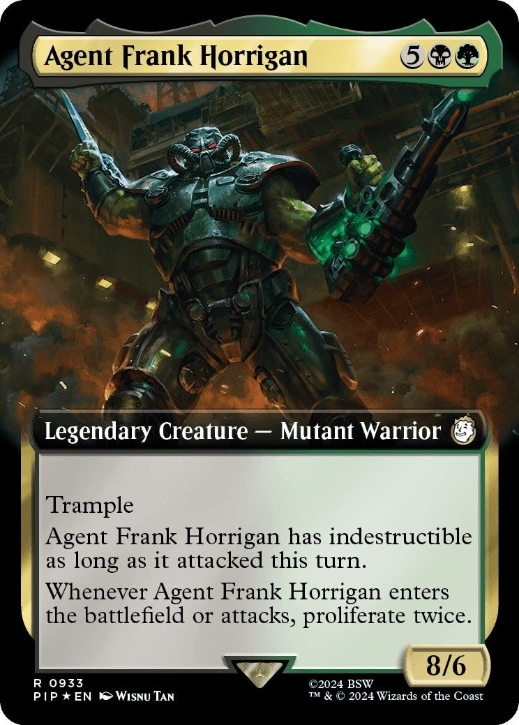 Agent Frank Horrigan Extended Art Surge Foil (933) [PIP]