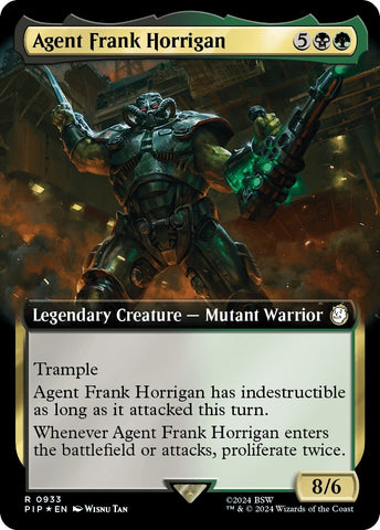 Agent Frank Horrigan Extended Art Surge Foil (933) [PIP]