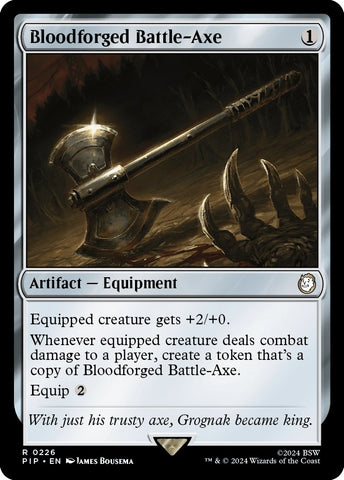 Bloodforged Battle Axe (226) [PIP]