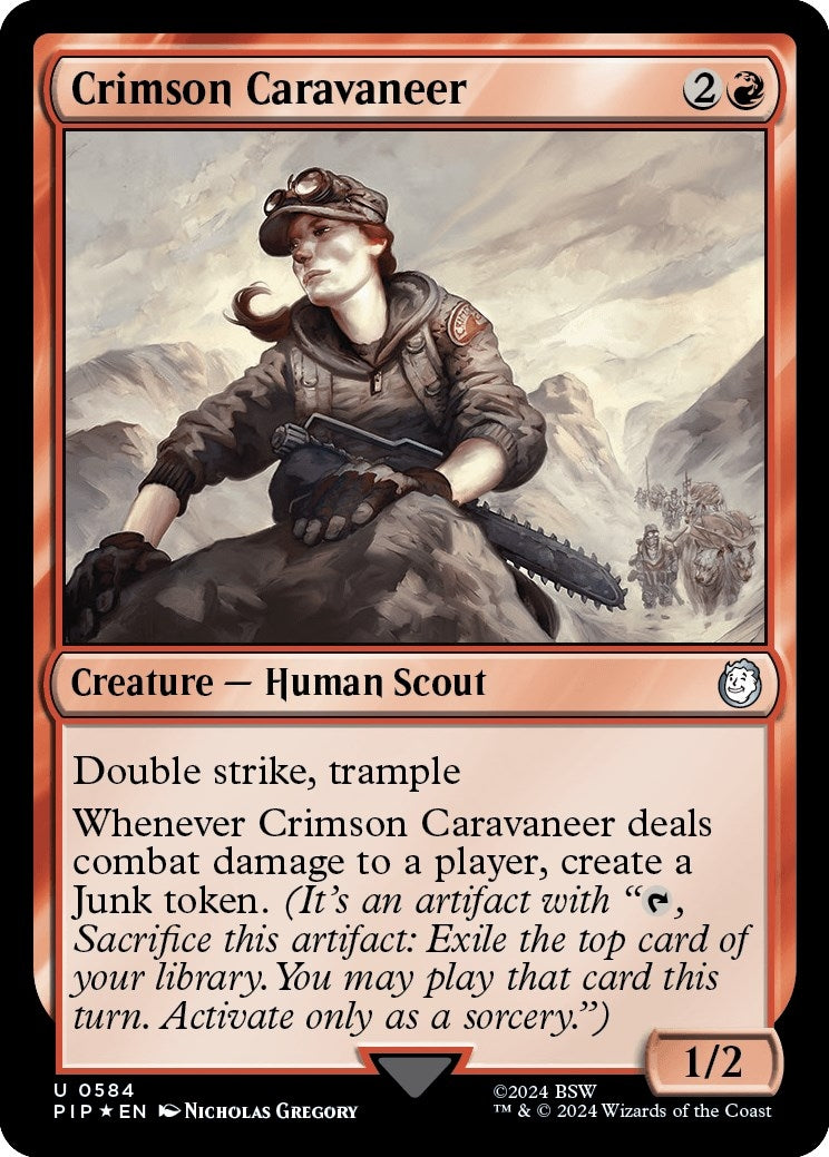 Crimson Caravaneer Surge Foil (584) [PIP]