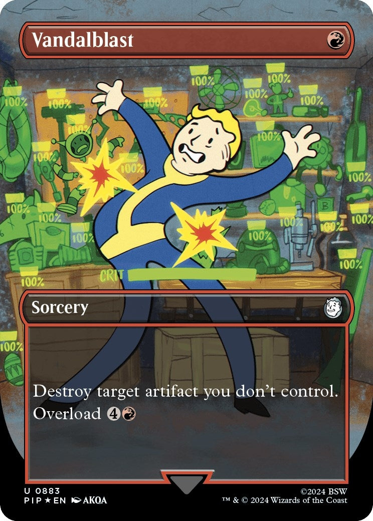 Vandalblast Borderless Surge Foil (883) [PIP]