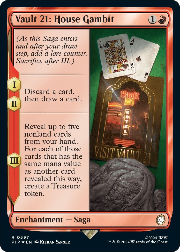 Vault 21 House Gambit Surge Foil (597) [PIP]