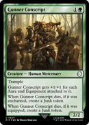 Gunner Conscript Surge Foil (605) [PIP]