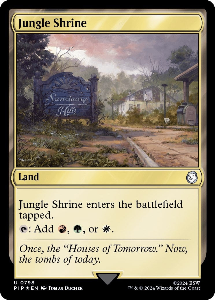 Jungle Shrine Surge Foil (798) [PIP]