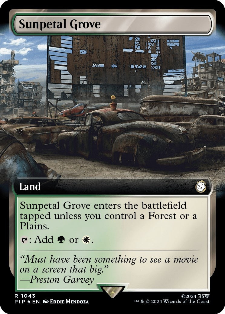 Sunpetal Grove Extended Art Surge Foil (1043) [PIP]