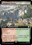 Sheltered Thicket Extended Art Surge Foil (1036) [PIP]