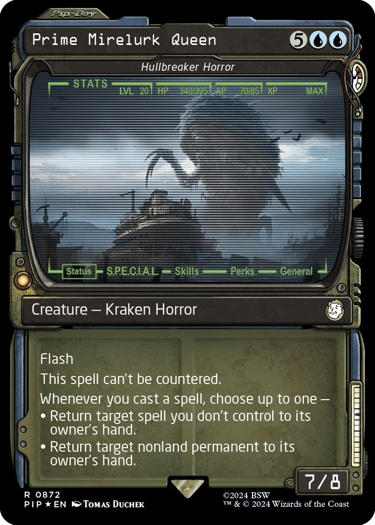 Prime Mirelurk Queen Hullbreaker Horror Showcase Surge Foil (872) [PIP]