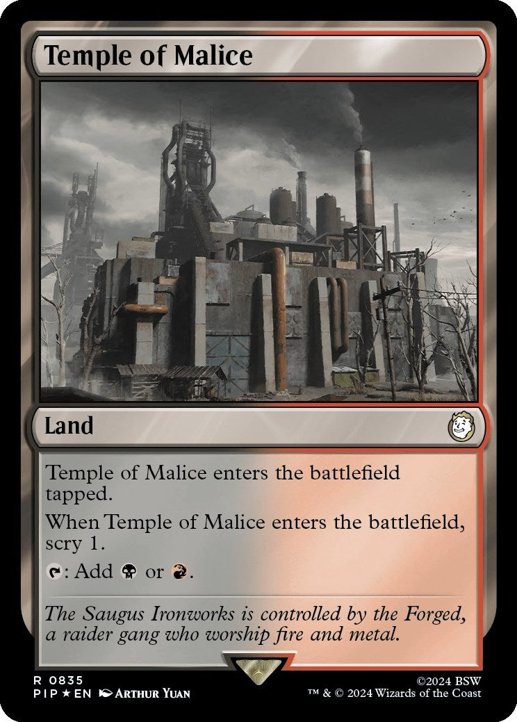 Temple of Malice Surge Foil (835) [PIP]