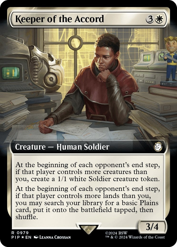 Keeper of the Accord Extended Art Surge Foil (979) [PIP]