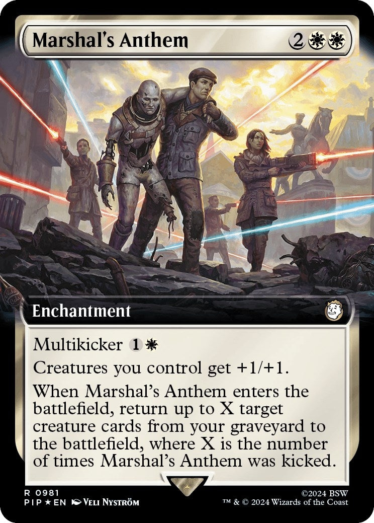 Marshals Anthem Extended Art Surge Foil (981) [PIP]