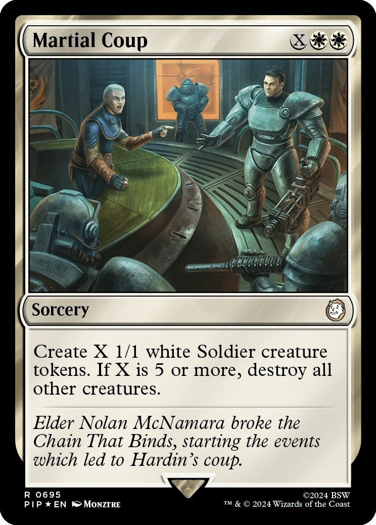 Martial Coup Surge Foil (695) [PIP]
