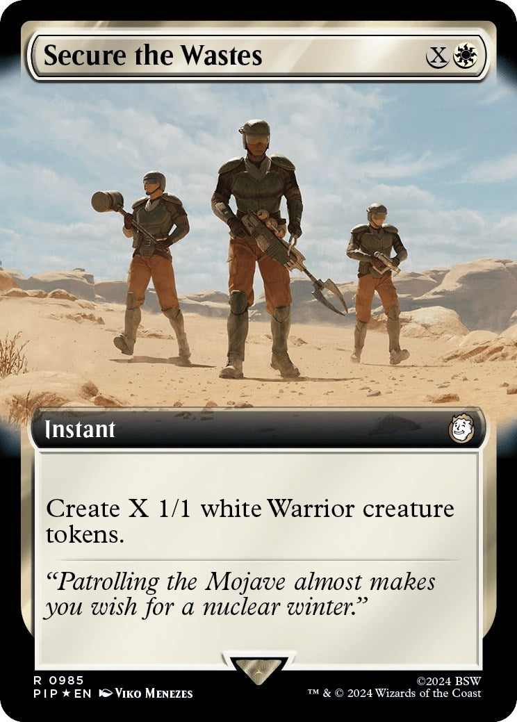 Secure the Wastes Extended Art Surge Foil (985) [PIP]