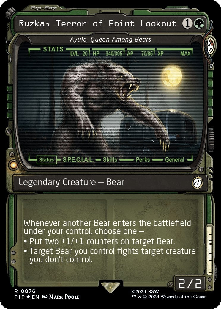 Ruzka Terror of Point Lookout Ayula Queen Among Bears Showcase Surge Foil (876) [PIP]