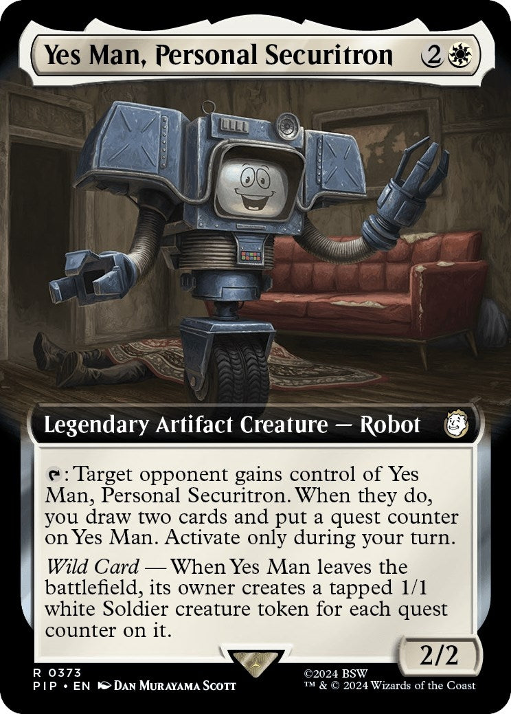 Yes Man Personal Securitron Extended Art (373) [PIP]
