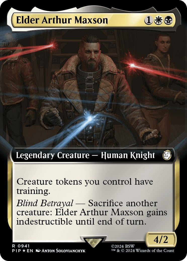 Elder Arthur Maxson Extended Art Surge Foil (941) [PIP]