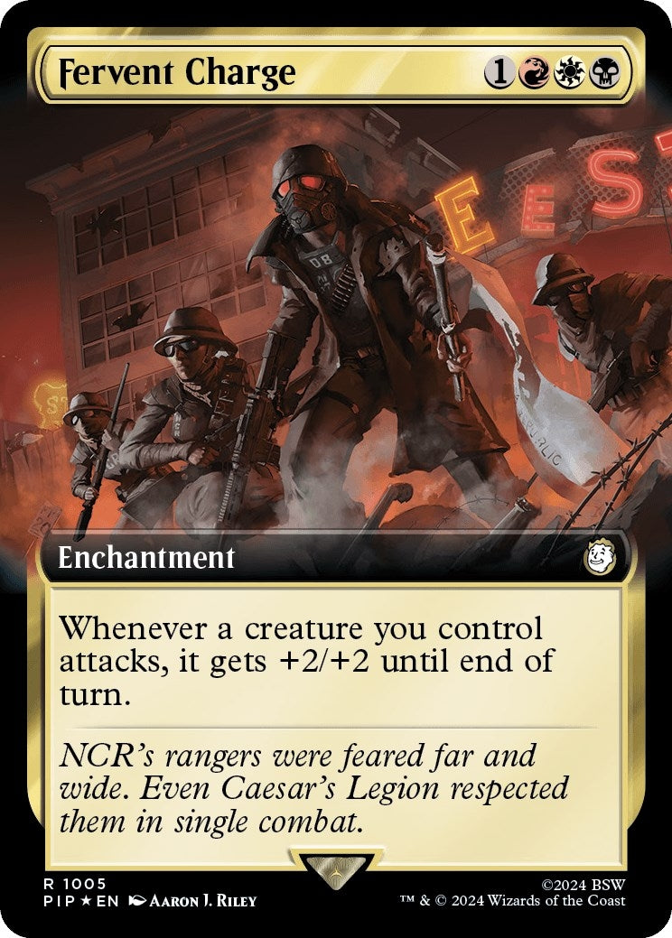 Fervent Charge Extended Art Surge Foil (1005) [PIP]