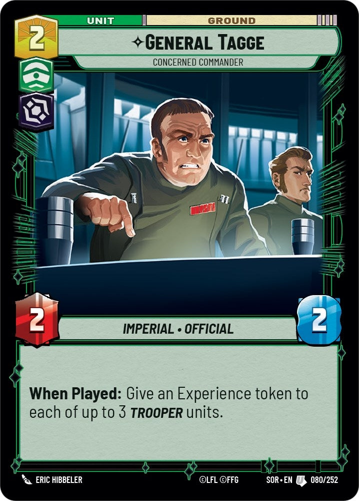 Image for General Tagge - Concerned Commander [Spark of Rebellion]