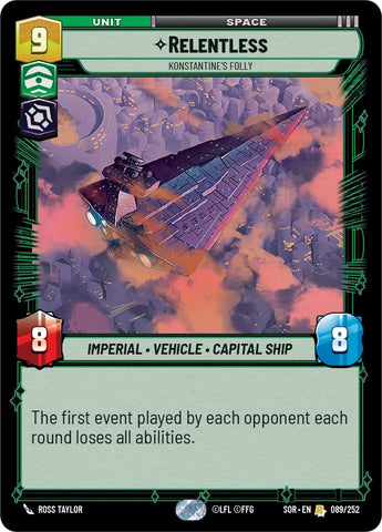 Image for Relentless - Konstantine's Folly [Spark of Rebellion]