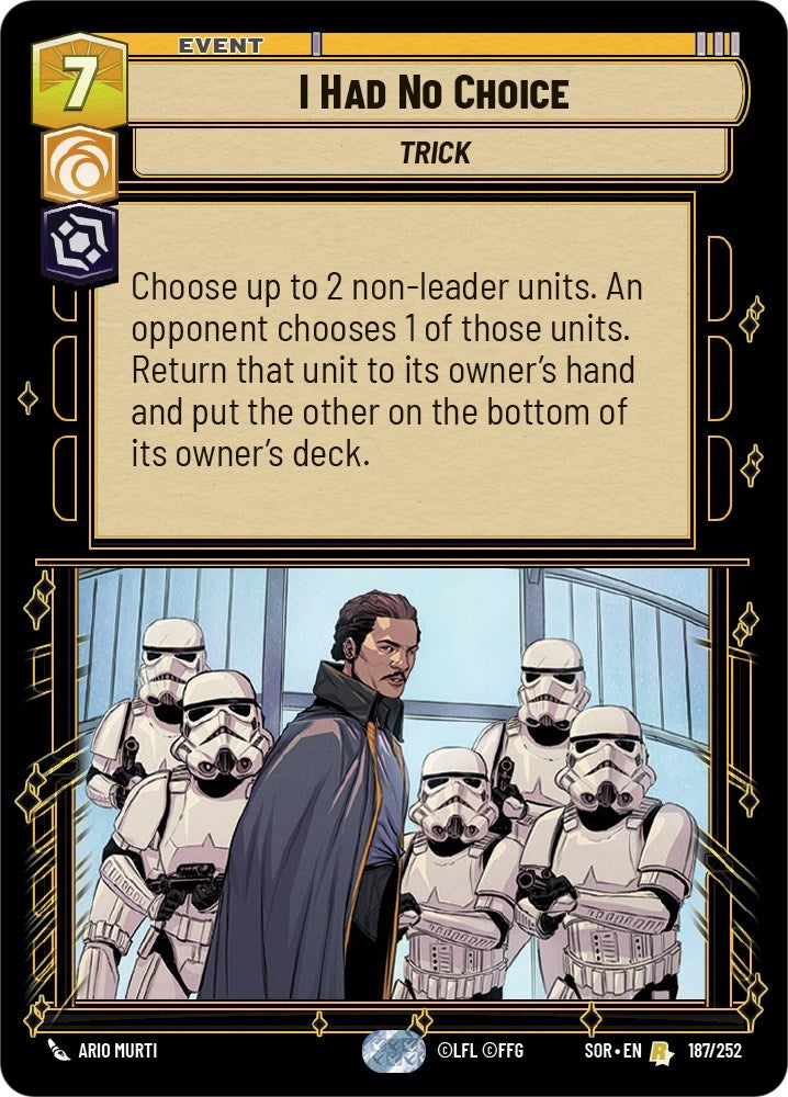 Image for I Had No Choice [Spark of Rebellion]