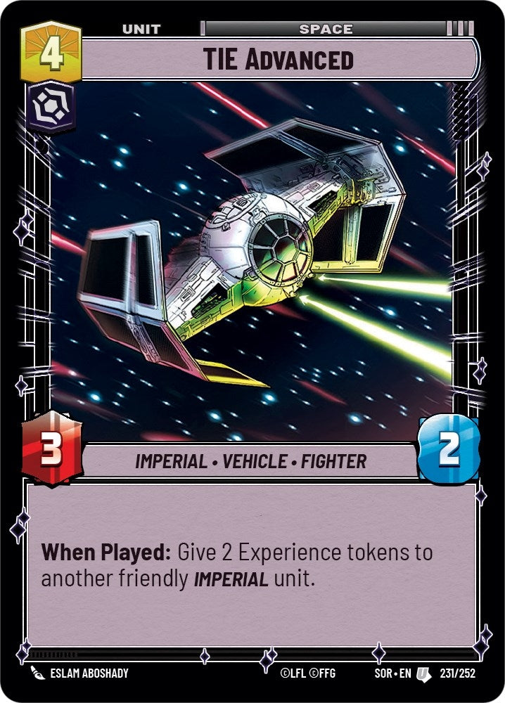 Image for TIE Advanced [Spark of Rebellion]