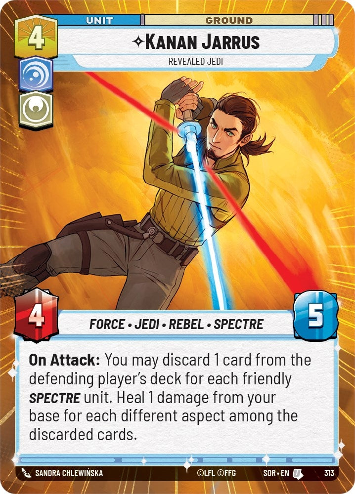 Image for Kanan Jarrus - Revealed Jedi (Hyperspace) [Spark of Rebellion]