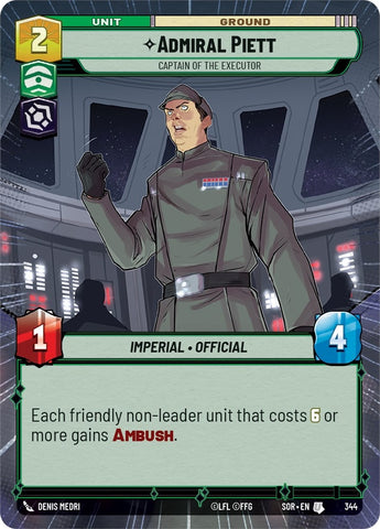 Image for Admiral Piett - Captain of the Executor (Hyperspace) [Spark of Rebellion]