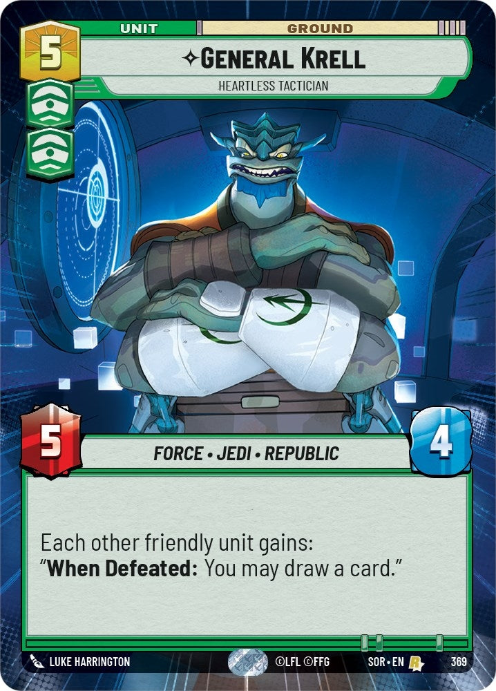 Image for General Krell - Heartless Tactician (Hyperspace) [Spark of Rebellion]