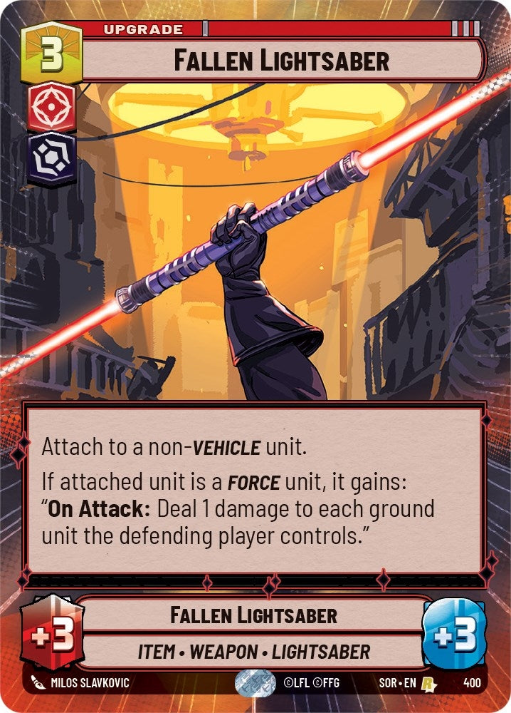 Image for Fallen Lightsaber (Hyperspace) [Spark of Rebellion]