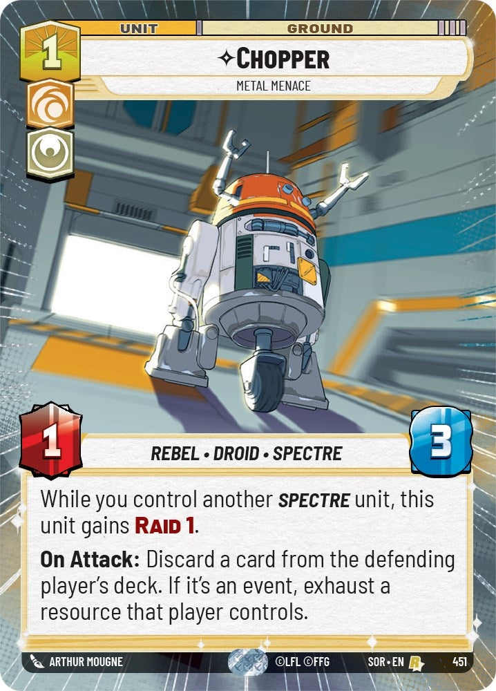 Image for Chopper - Metal Menace (Hyperspace) [Spark of Rebellion]