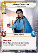 Image for Lando Calrissian - Responsible Businessman (Hyperspace) [Spark of Rebellion]