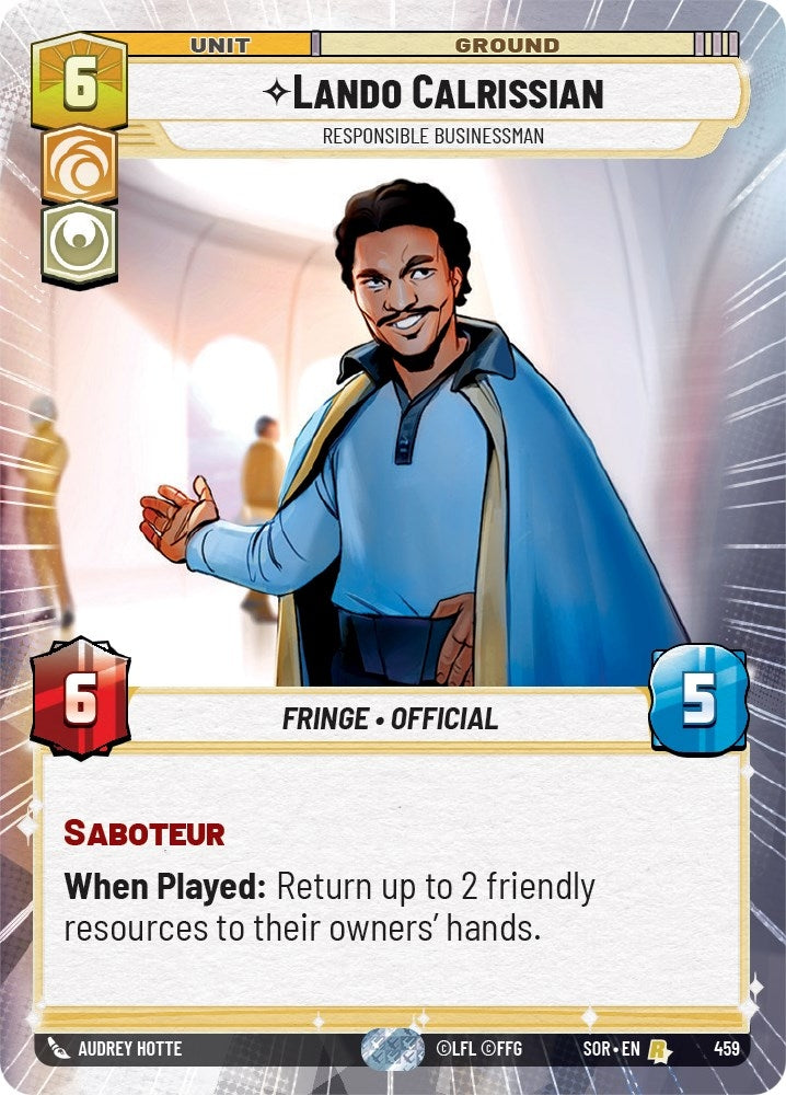 Image for Lando Calrissian - Responsible Businessman (Hyperspace) [Spark of Rebellion]