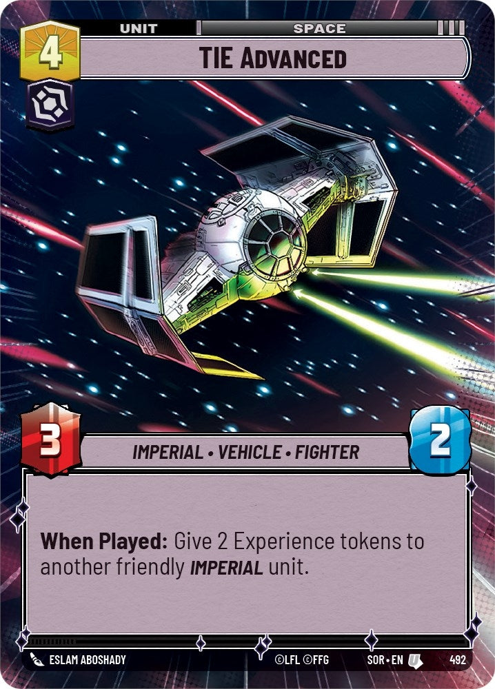 Image for TIE Advanced (Hyperspace) [Spark of Rebellion]