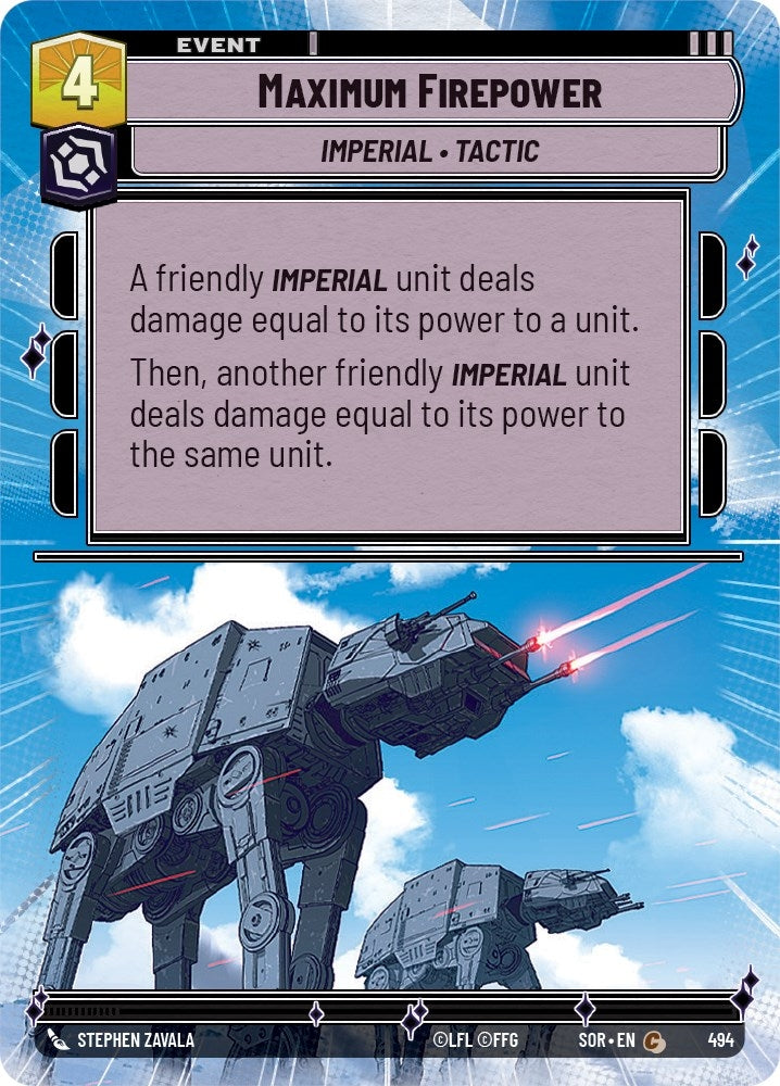 Image for Maximum Firepower (Hyperspace) [Spark of Rebellion]