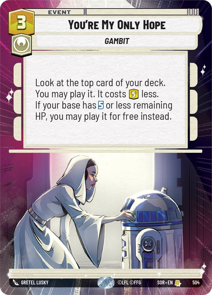 Image for You're My Only Hope (Hyperspace) [Spark of Rebellion]